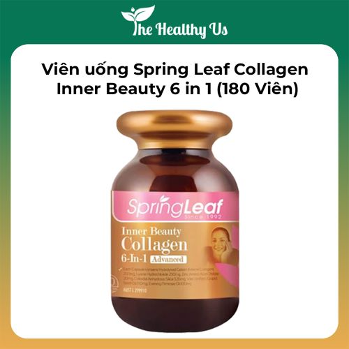 Viên uống spring leaf collagen inner beauty 6 in 1 - úc - làm đẹp da, tóc, móng, hỗ trợ sụn khớp