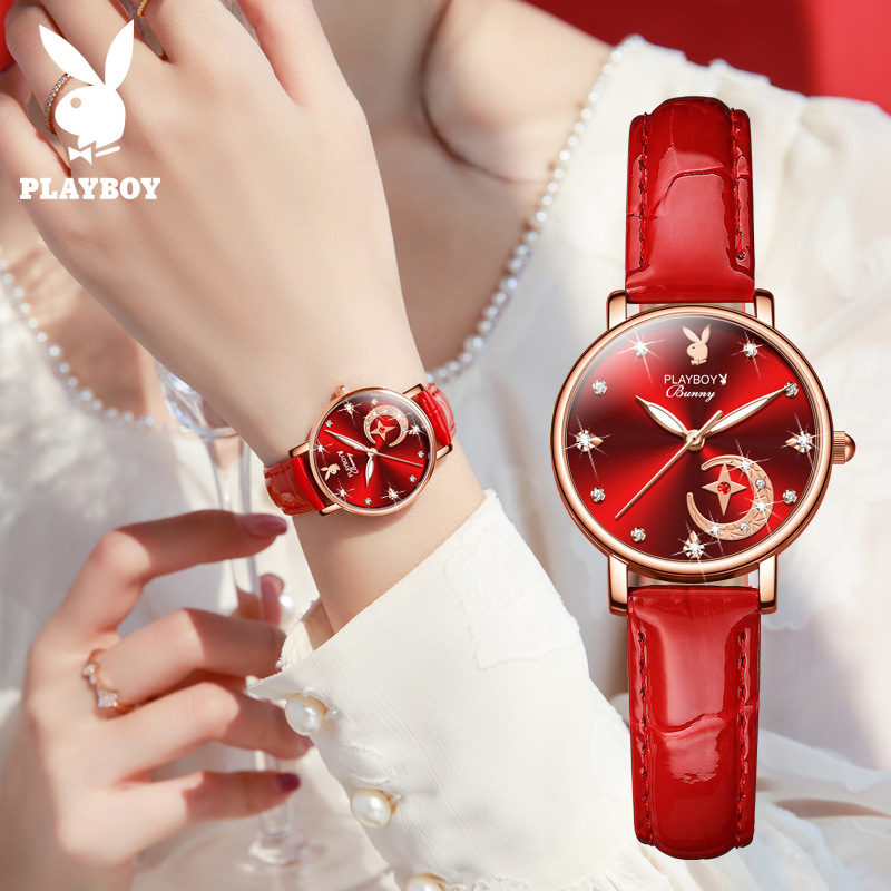 Playboy 2061 đồng hồ thương hiệu đồng hồ thạch anh mỏng thích hợp đồng hồ đồng hồ nữ nữ