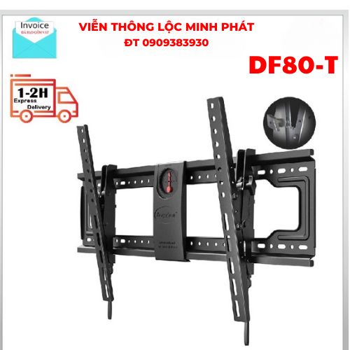 Giá treo - khung treo nghiêng tivi north bayou nb df80-t từ tv 65 - 90 inch - hàng chính hãng
