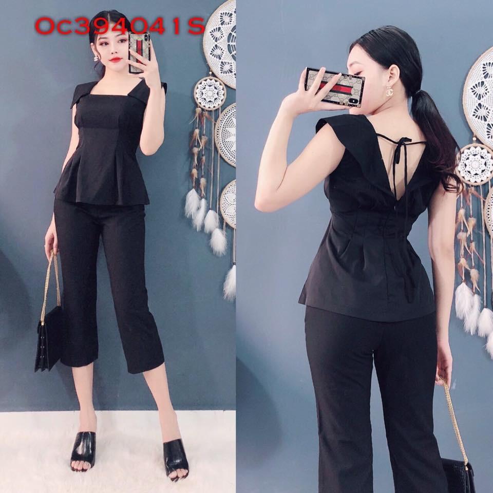 [HCM]Aó kiểu cổ vuông xếp phen eo( cua lại vợ bầu)