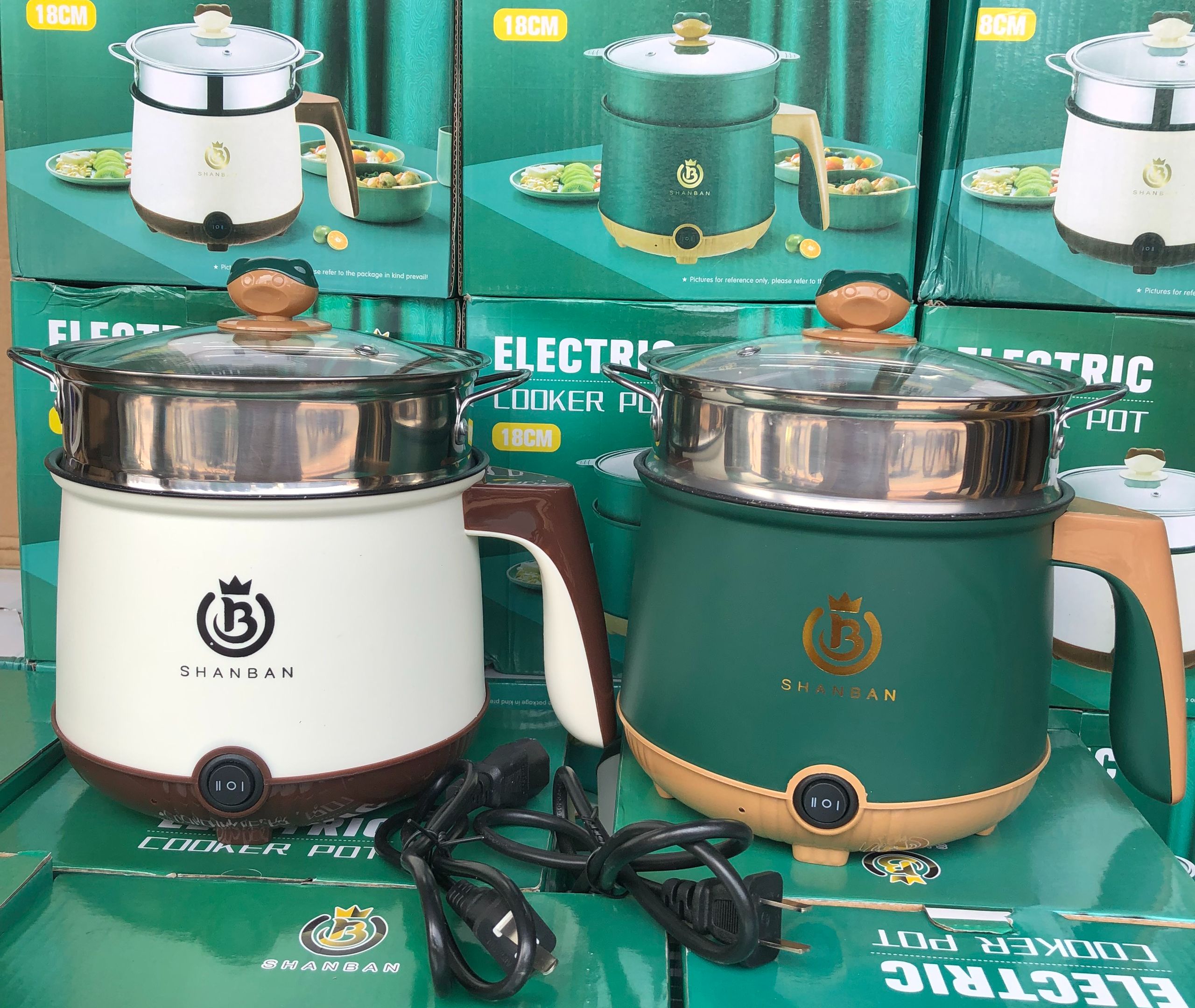 Nồi Điện Mini 2 Tầng Đa Năng Tặng Kèm Khay Hấp ( Chiên, Xào, Nấu ăn, nấu cơm, nấu lẩu mini ) cho 1-2 người