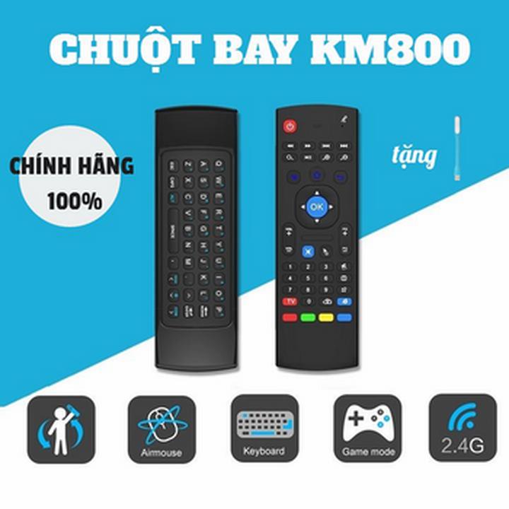 Chuột bay kiêm bàn phím km800 dùng cho tivi remote tivi chuột bay smart tivi