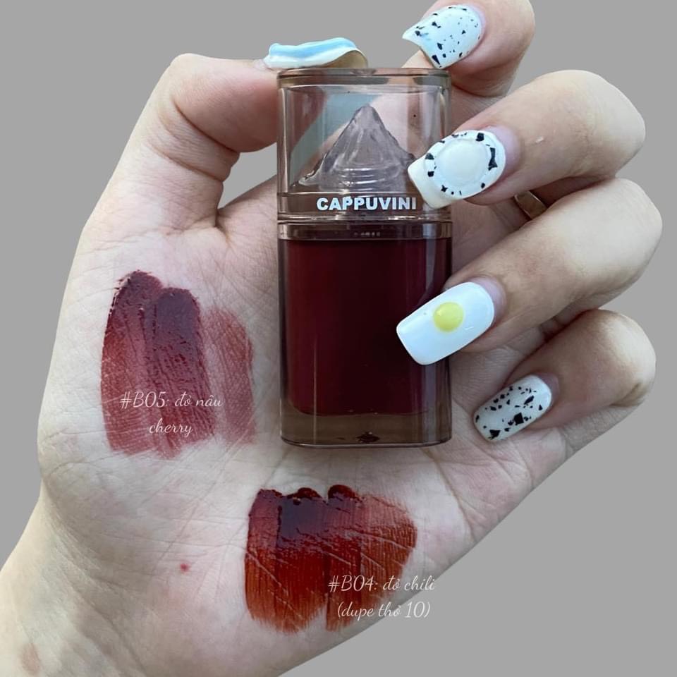 Son cappuvini núi băng son tint siêu lì màu siêu hot siêu đẹp son nội địa trung