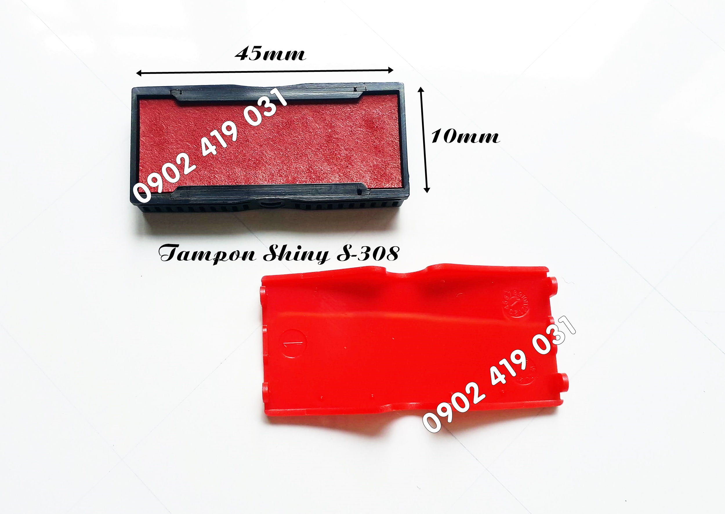 Tampon hộp dấu Shiny S308 [ Thẻ mực S-308-7 - 10 x 45mm ]