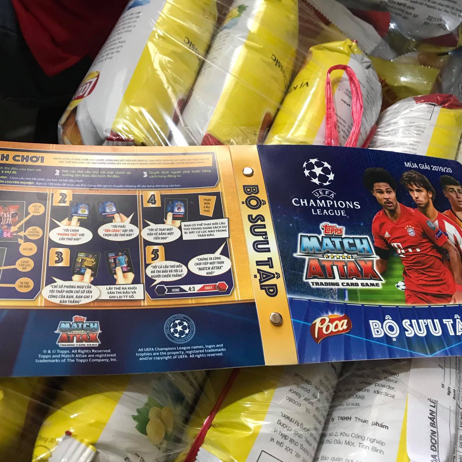 Album Rỗng Poca Match Attax Mùa 2019-2020 Mới 100%