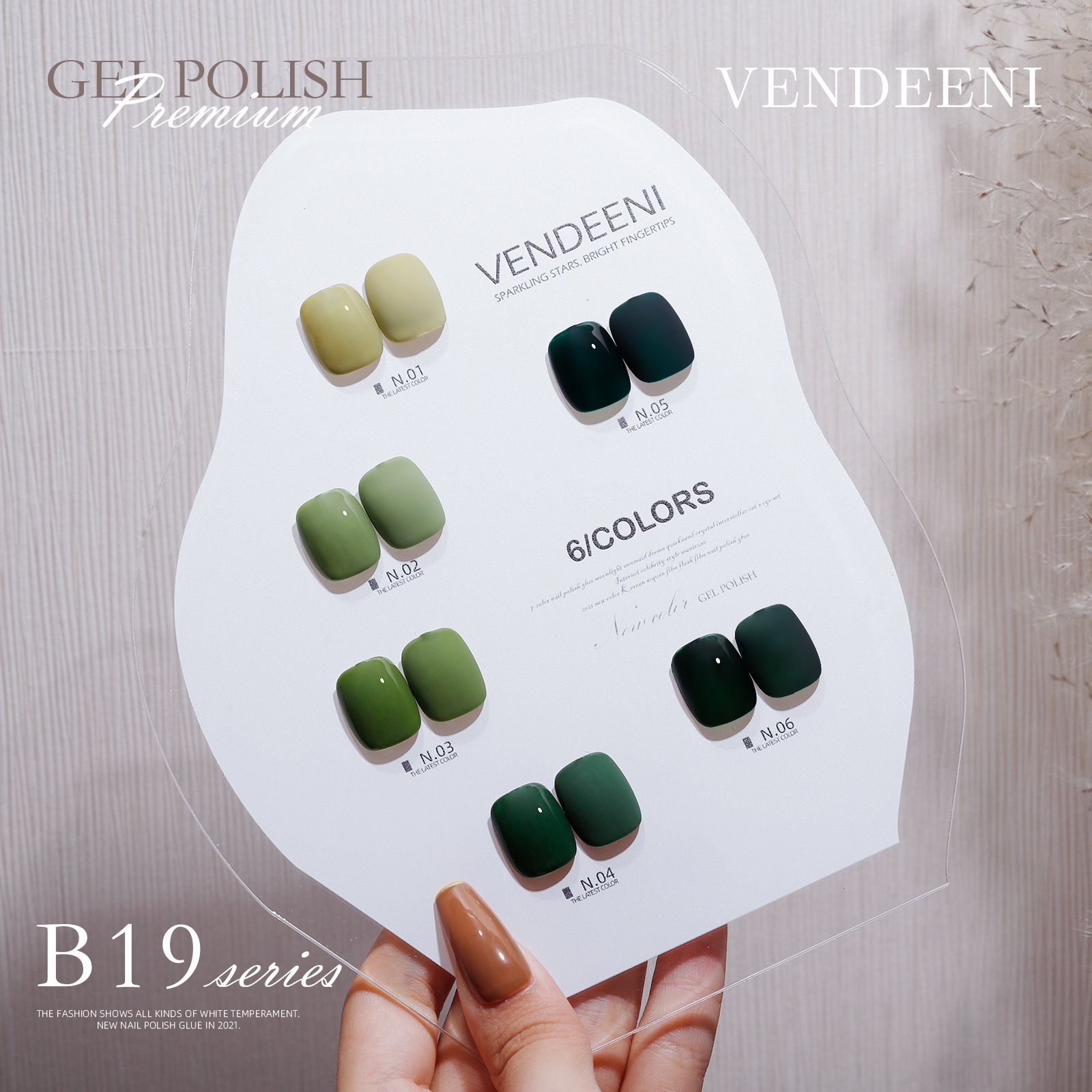 Sơn gel vendeeni chai đỏ mã b19 - 15ml - lẻ màu - mini nails