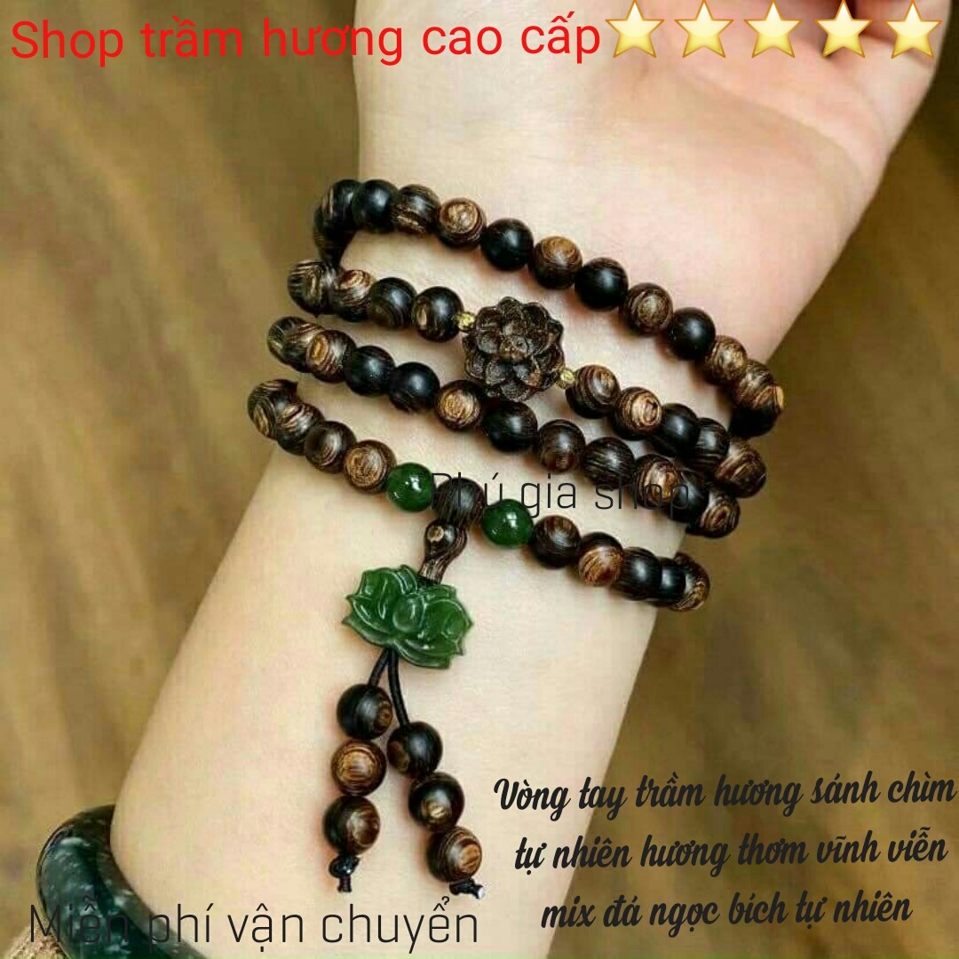 CHUỖI VÒNG TAY MIX HOA SEN SÁNH CHÌM.KẾT HỢP VỚI HOA SEN NGỌC BÍCH ĐÁ TỰ NHIÊN +HƯƠNG THƠM VĨNH VIỄN