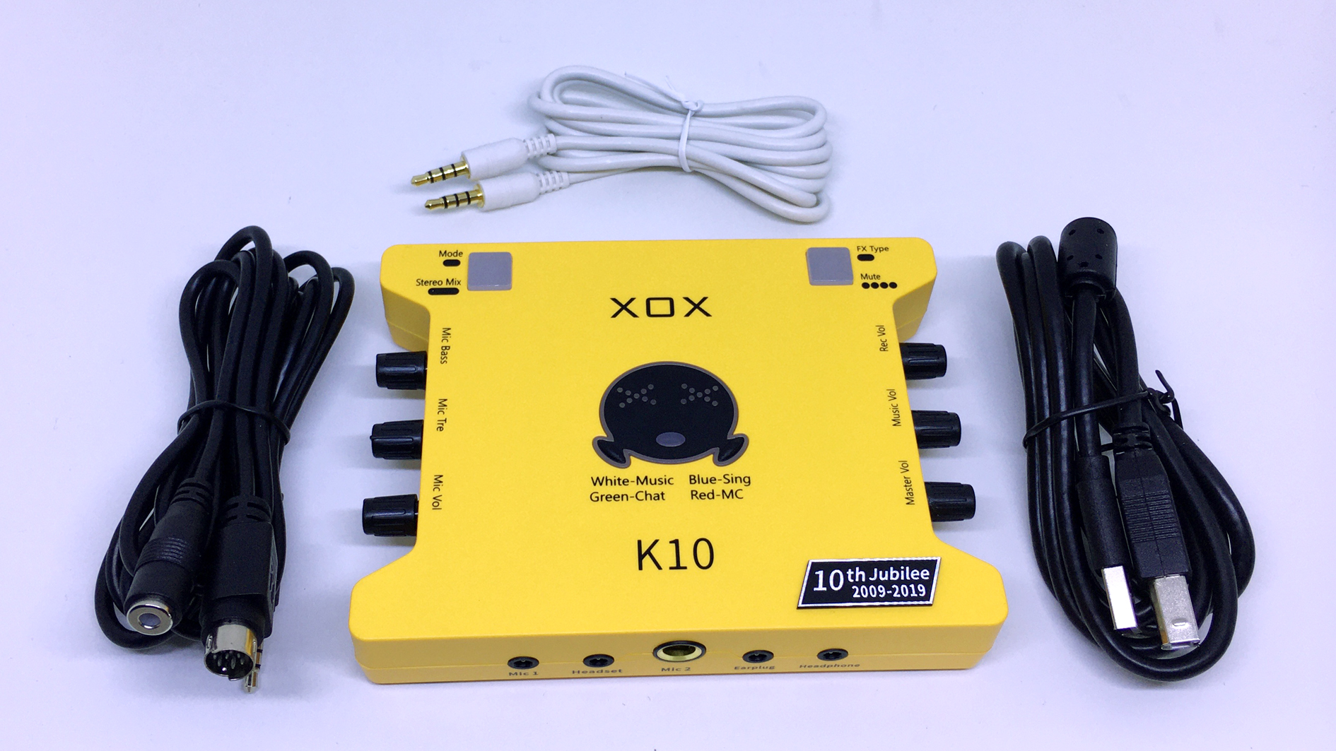 Sound card XOX k10 2020  có sẵn dây livestream chất lượng theo hộp dùng
