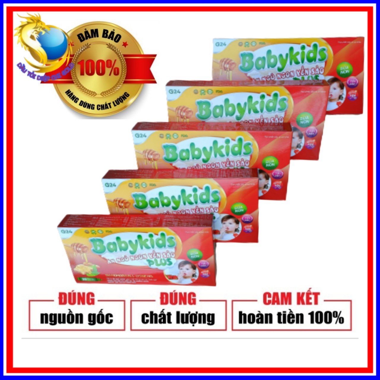 Combo 5 babykids plus ăn ngủ ngon yến sào