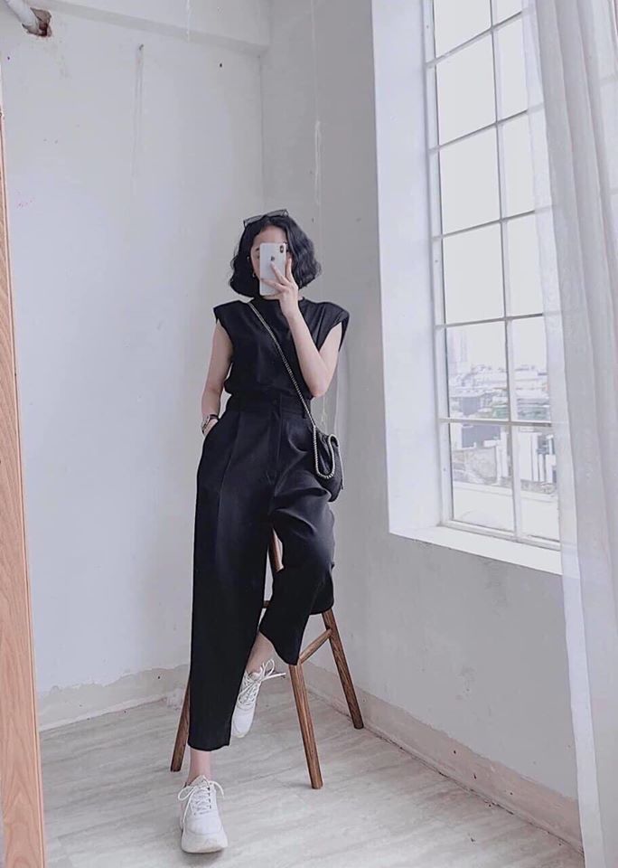 Quần baggy vải lưng cao chất tuyết mưa cao cấp, minhquang2017