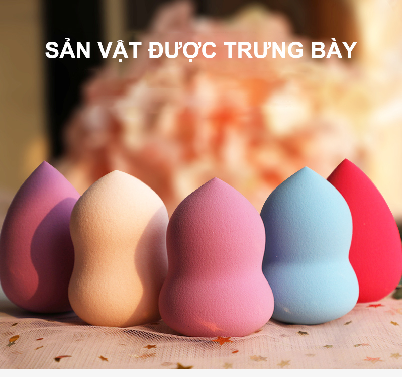 ANYAR-Mút tán kem nền， Makeup Sponge Foundation Blender Make Up Cosmetic Puff[Màu sắc được vận chuyển ngẫu nhiên]