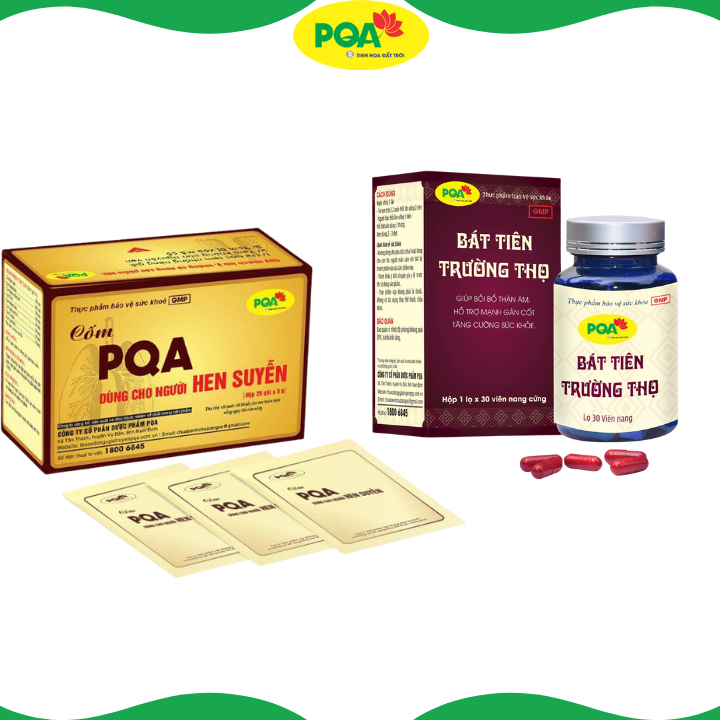 Combo 8 box Nuggets asthma PQA and 4 box eight immortals longevity PQA