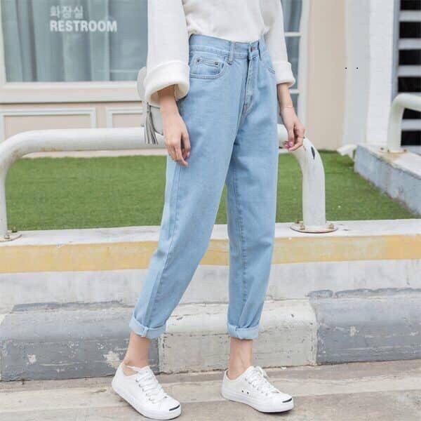 Quần Jean Nữ TN BAGGY XANH NHẠT Thời Trang Nữ Tính - Hàng Chuẩn Hình