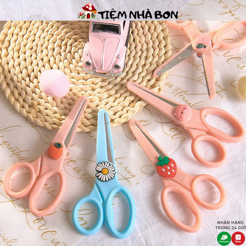 Kéo cắt giấy thủ công màu sắc kẹo ngọt đáng yêu, Kéo nhựa cắt giấy dụng cụ cắt thủ công