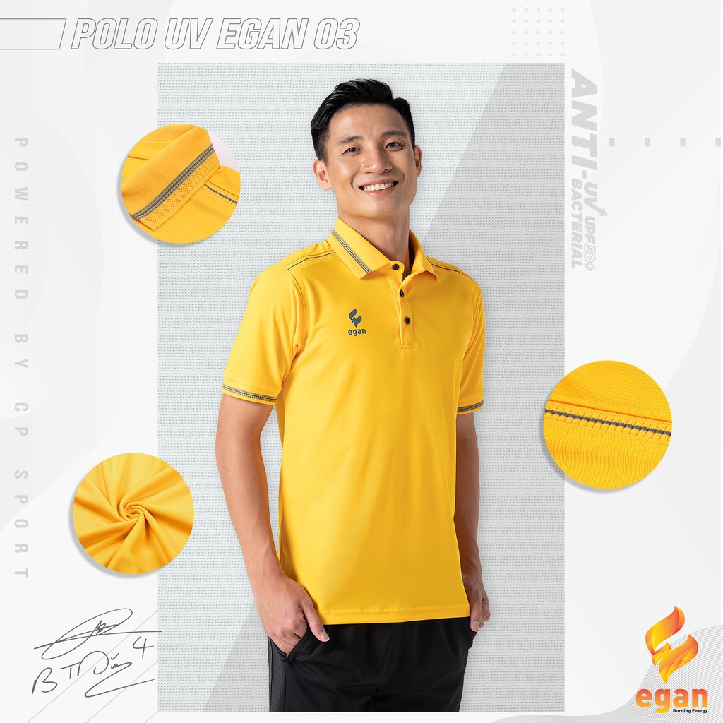 ÁO THUN THỂ THAO NAM CÓ CỔ POLO CAO CẤP Chống Tia UV EGAN 03