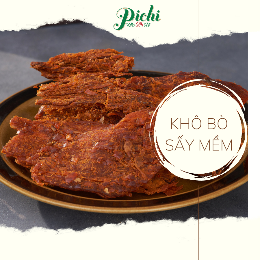 Combo the cay: khô gà xé cay + khô heo tỏi ớt + mực xé tẩm + khô bò miếng