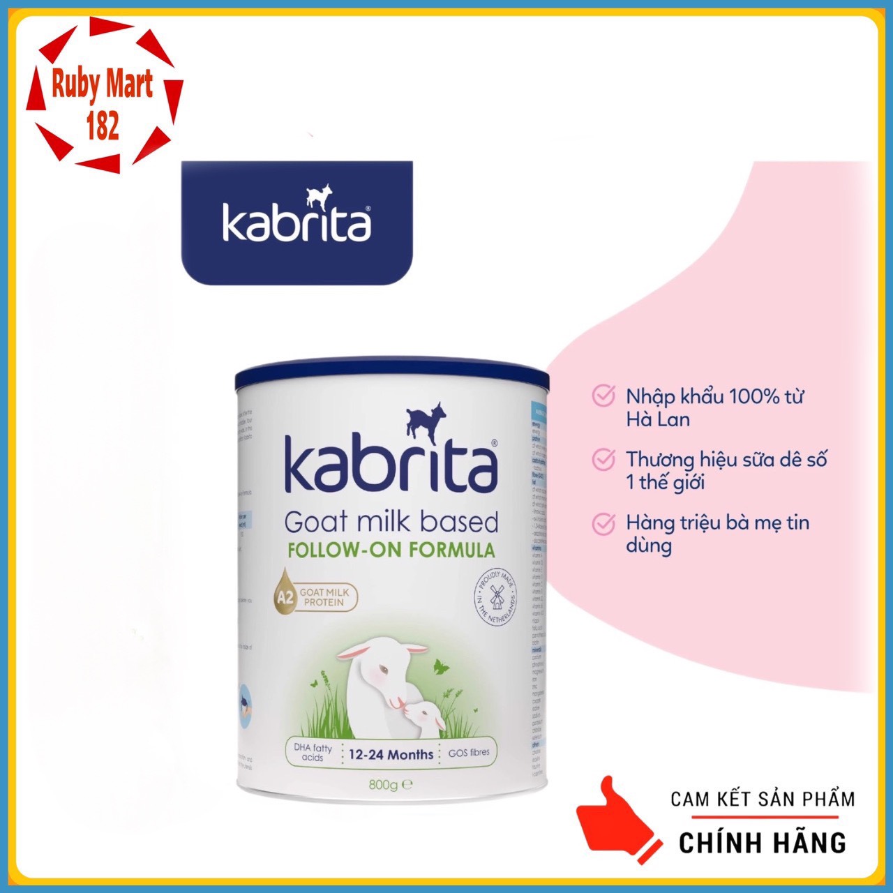 Sữa dê kabrita số 2 - lon 800g