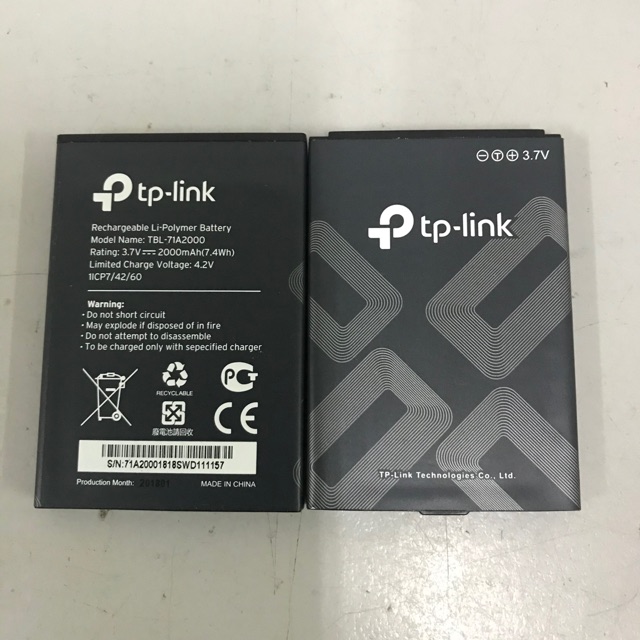 Pin tp-link m7200, m7000, m5350, m5250 dung lượng 2000mah. pin mới 100% - bảo hành 1 đổi 1