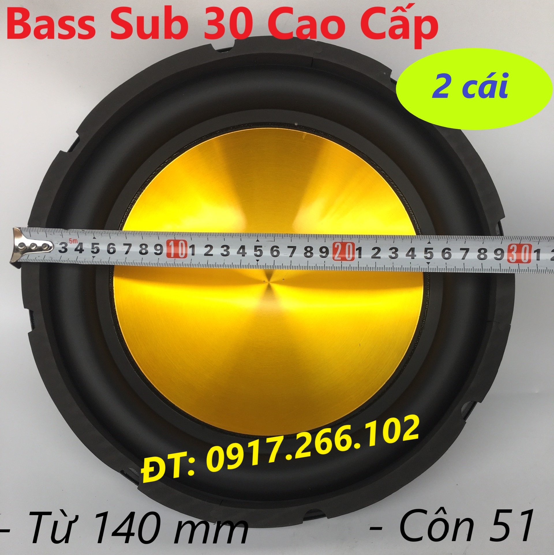 Loa SUB 30 - Loa rời Sub Bass 3 Tấc Siêu Trầm chuyên SUB điện & sub hơi : Giá 2 chiếc
