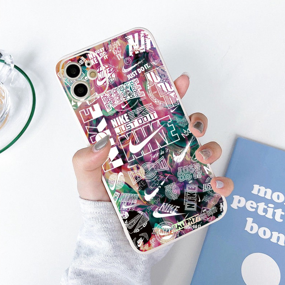 Ốp Lưng Iphone Cạnh Vuông N.i.ke Pro , BVC Iph6/6plus/6s/6splus/7/7plus/8/8plus/x/xs/11/12/pro/13/promax- Phụ Kiện Sen