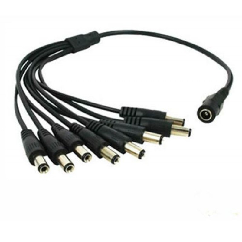 Bộ jack chia nguồn camera 1 ra 8 splitter