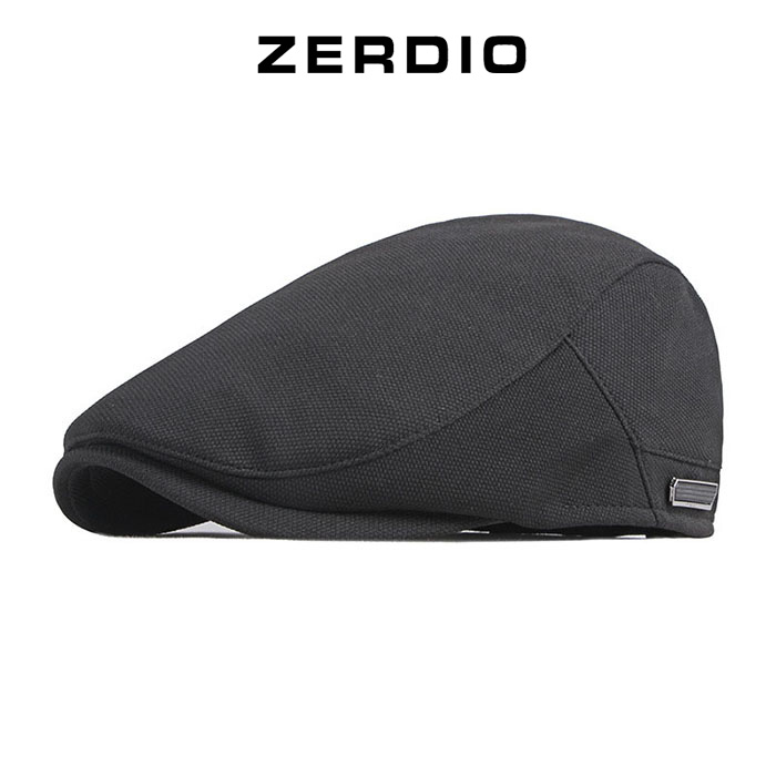 Mũ nồi nam, nón beret MN025 phong cách cổ điển màu đen, kaki