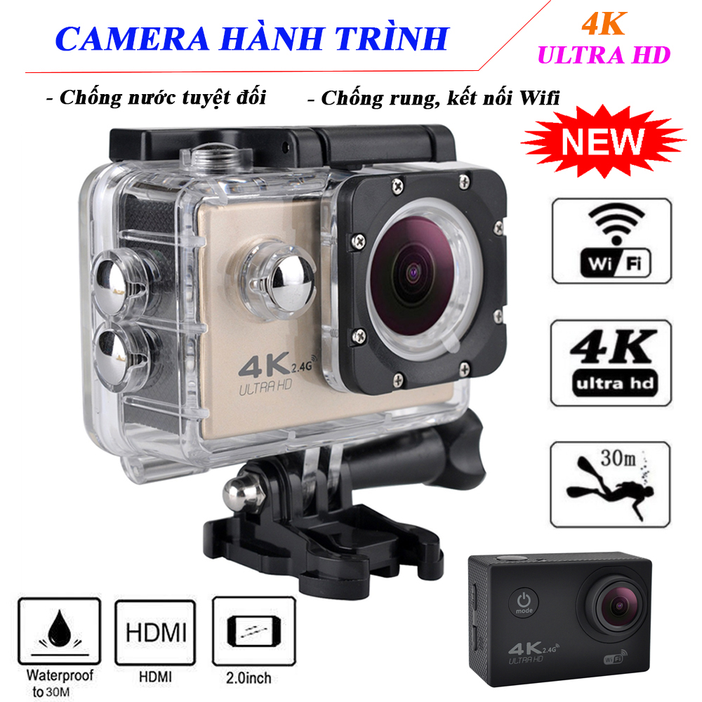 Camera hành trình 4K,Camera hành trình xe máy có Kết Nối Wifi Với Điện Thoại Có Chống Nước, Chống Rung Có Remote Aurum 16.Bảo Hành 12 Tháng.