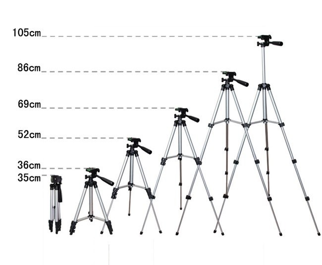 Chân giá đỡ máy chụp ảnh live stream tự sướng Tripod TF 3110 - bộ sản phẩm tặng 1 kẹp điện thoại 1000000660