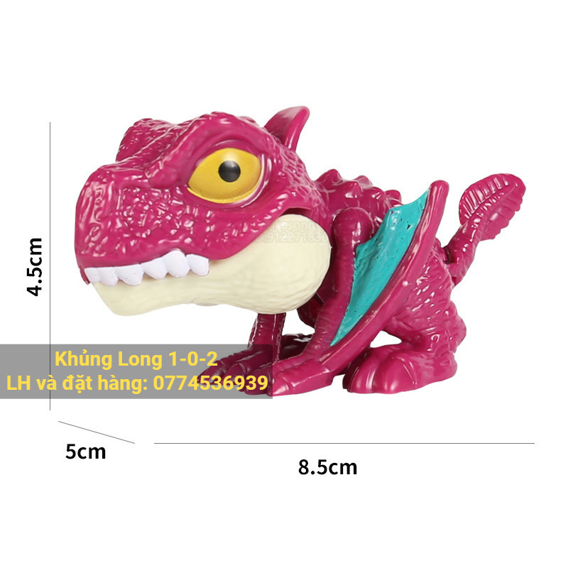 Khủng Long Cắn Ngón Tay Trọn Bộ 43 Mẫu Mô Hình Bằng Nhựa Hàm Có Lò Xo Vui Nhộn