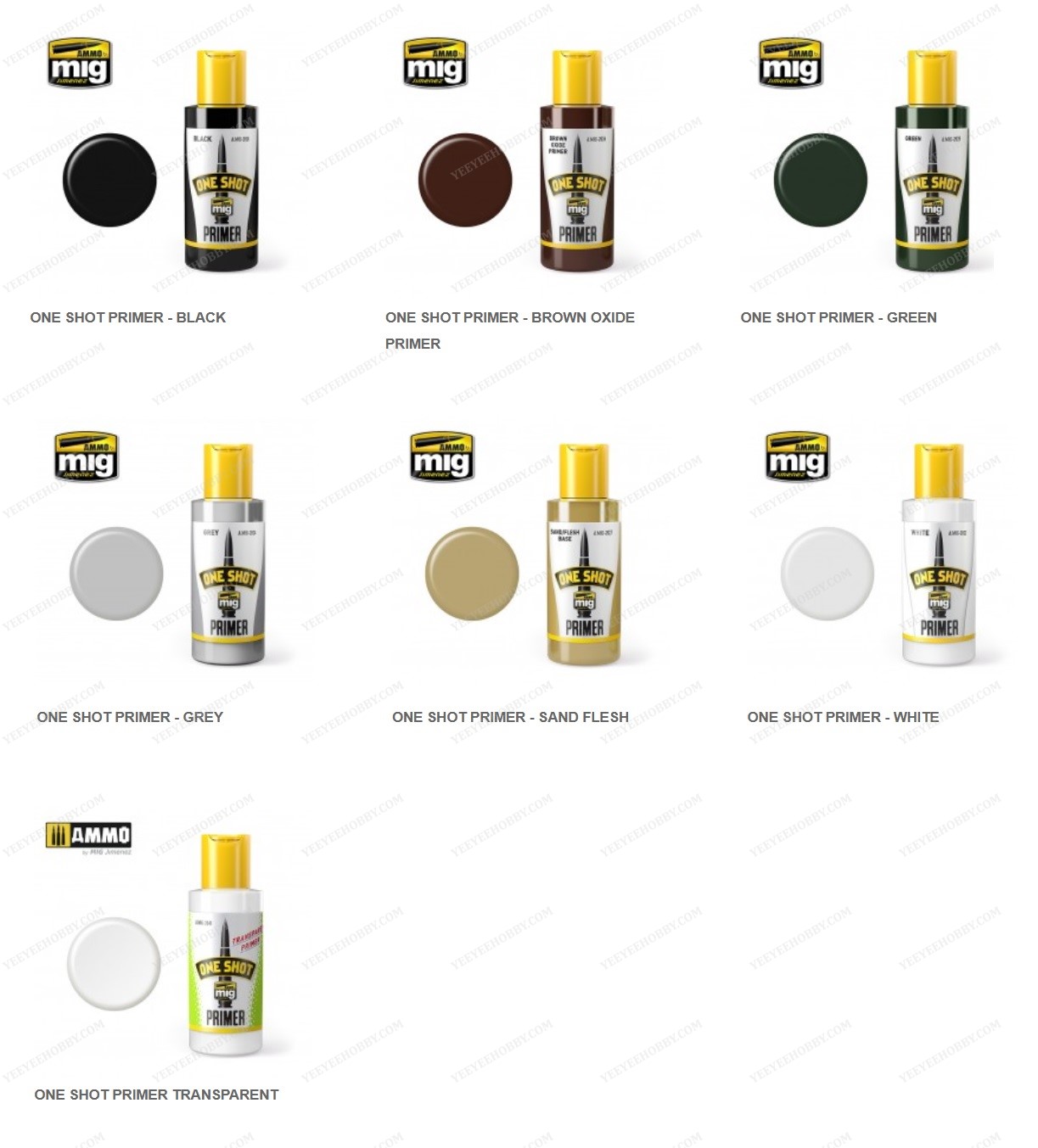Sơn mô hình ammo by mig - sơn lót one shot primer
