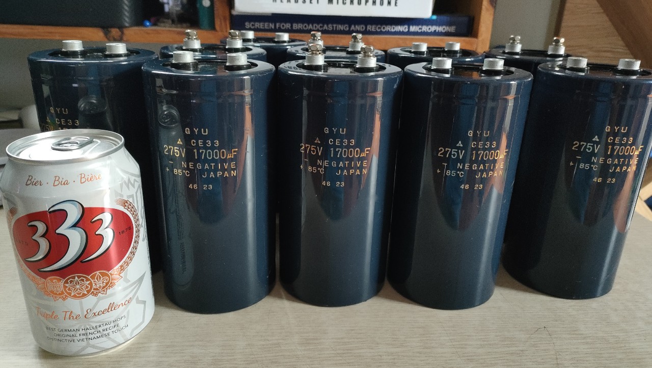 Tụ lọc nguồn 275v - 17.000uf japan