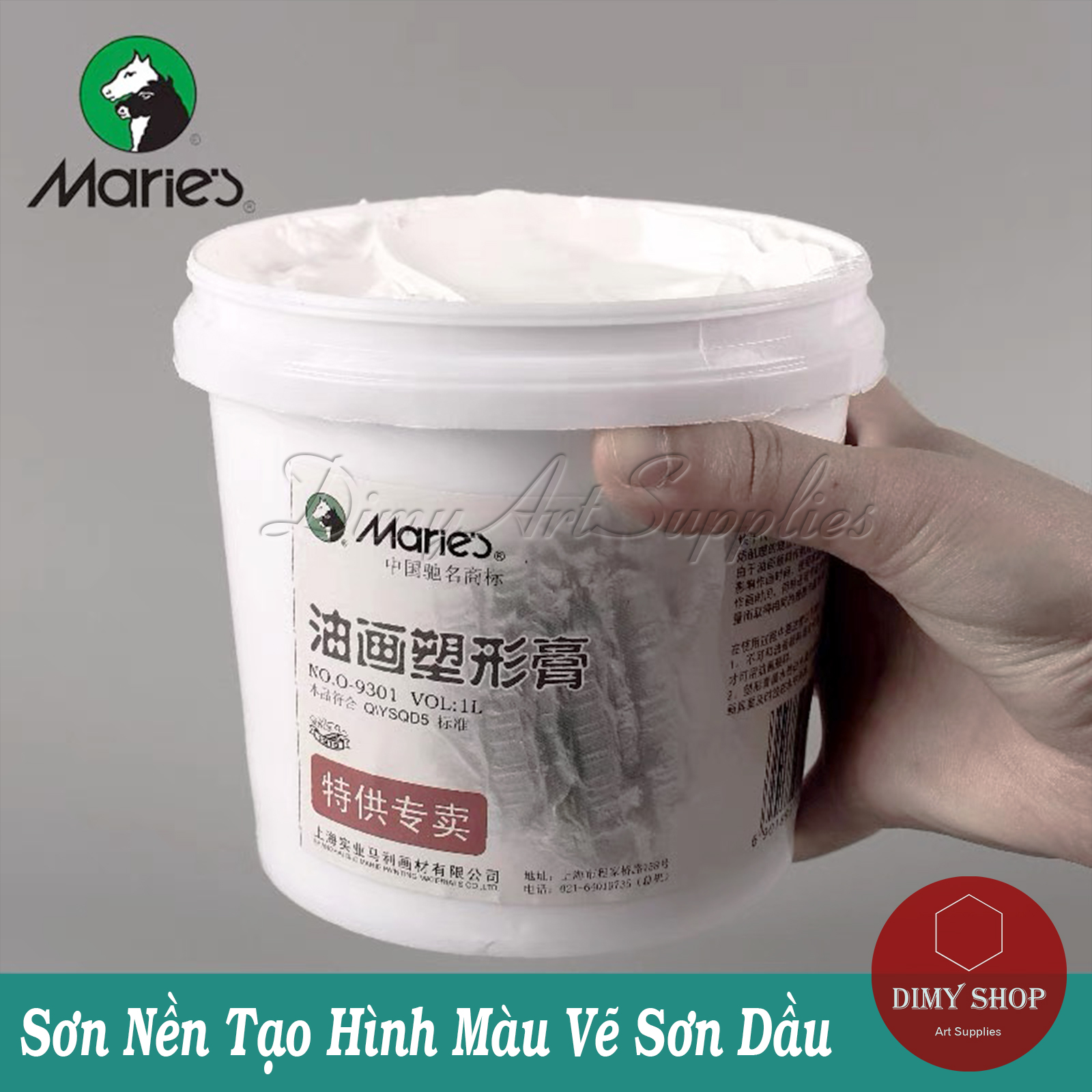 Sơn lót tạo nền tranh sơn dầu Maries 1000ml