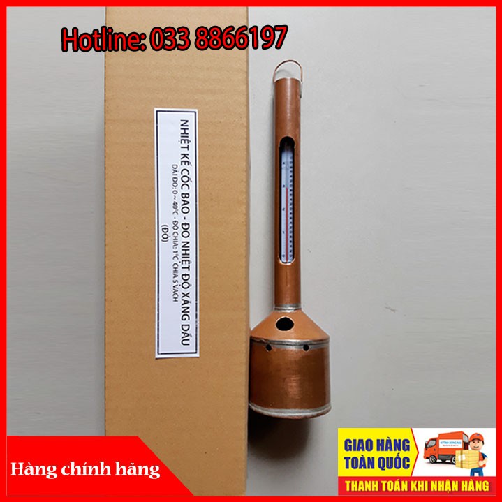 Cốc nhiệt kế đo nhiệt độ xăng dầu xịn