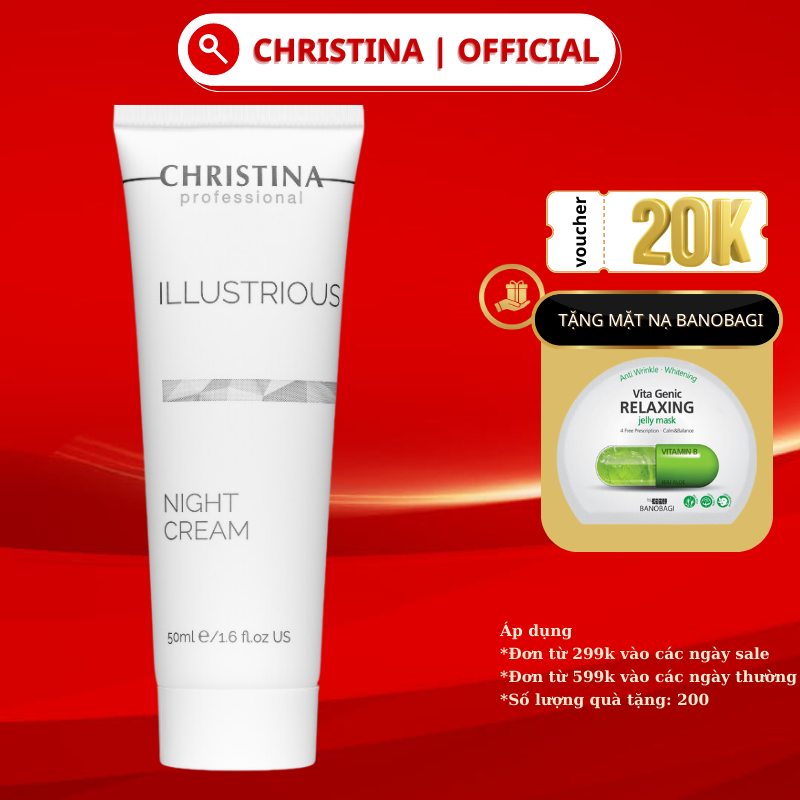 Kem Dưỡng Da Ban Đêm Illustrious Night Cream CHRISTINA Giúp Dưỡng Ẩm