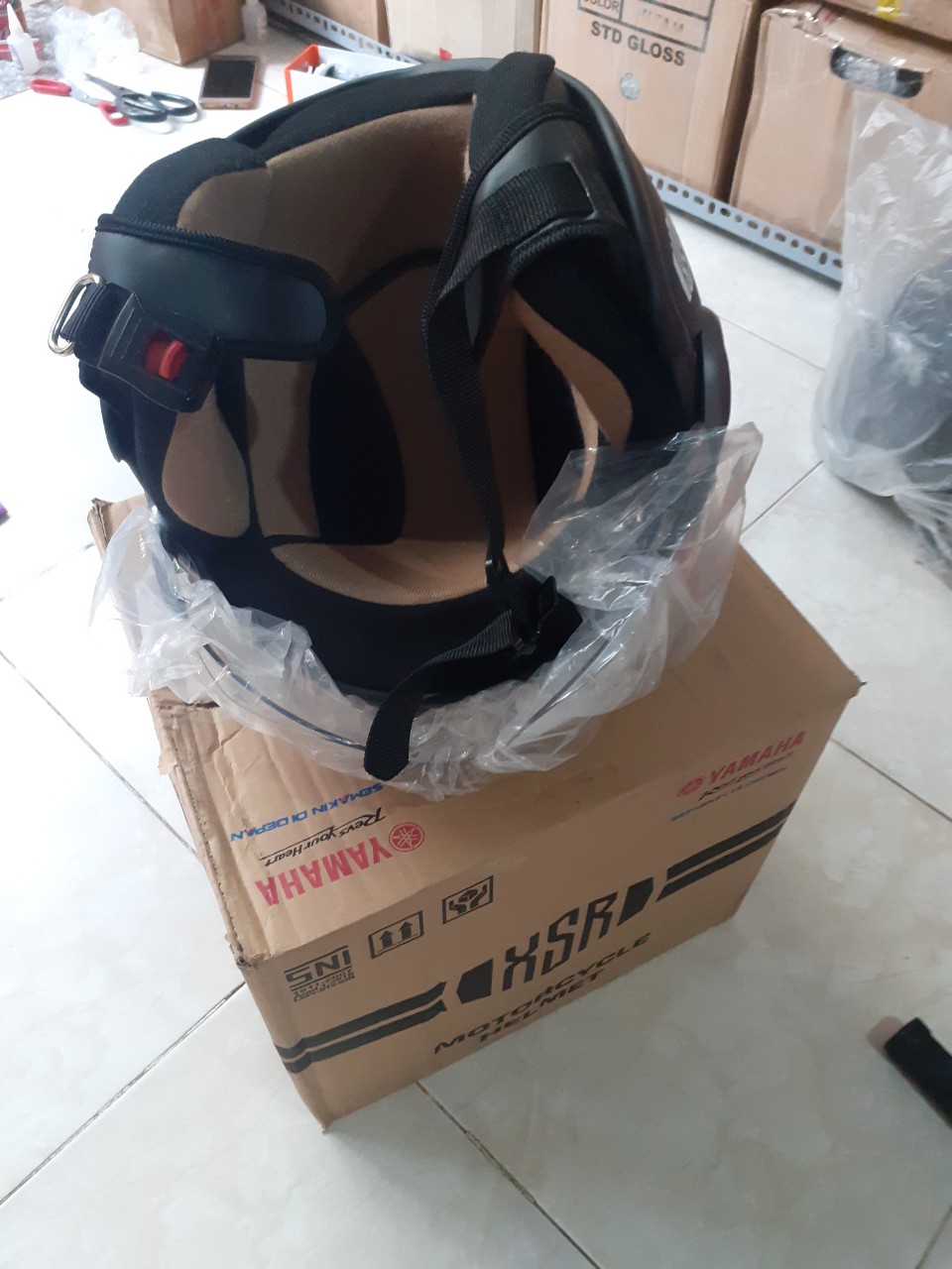 Nón bảo hiểm 3/4 yamaha nhập khẩu theo xe XSR từ Indonesia