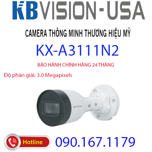 HCMCamera IP hồng ngoại 3.0 Megapixel KBVISION KX-A3111N2