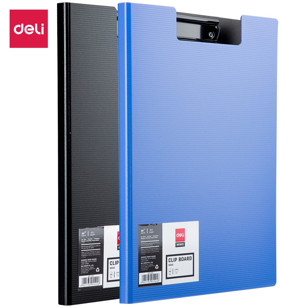 [HCM]Trình ký A4 2 mặt Deli - Xanh da trời - bìa PP - 1 Chiếc - E5545