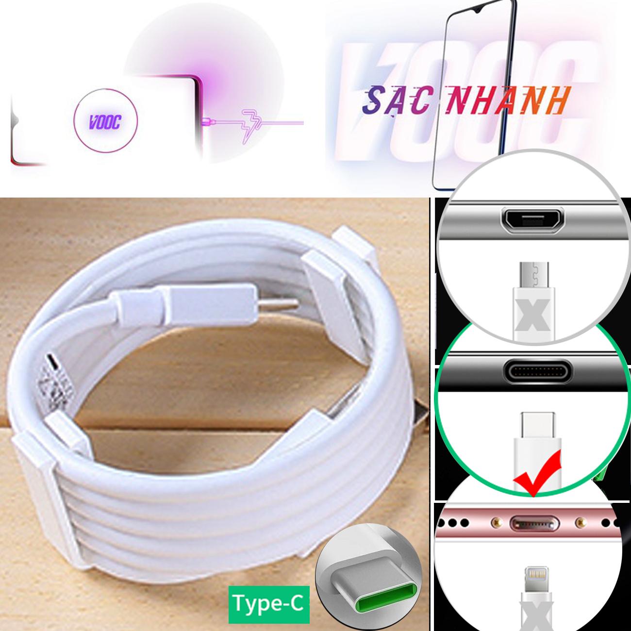 [HCM]Cáp Sạc Siêu Nhanh O.PPO R11 Pro / Find X / R 17 / R11 Plus / O.ppo A9 / O.ppo K3 / O.ppo Reno / O.ppo Reno 10X Zoom Edition / O.ppo Reno2 / O.PPO A5 (2020) VOOC Type C 2020 / realme 7 và xiaomi redmi note 8