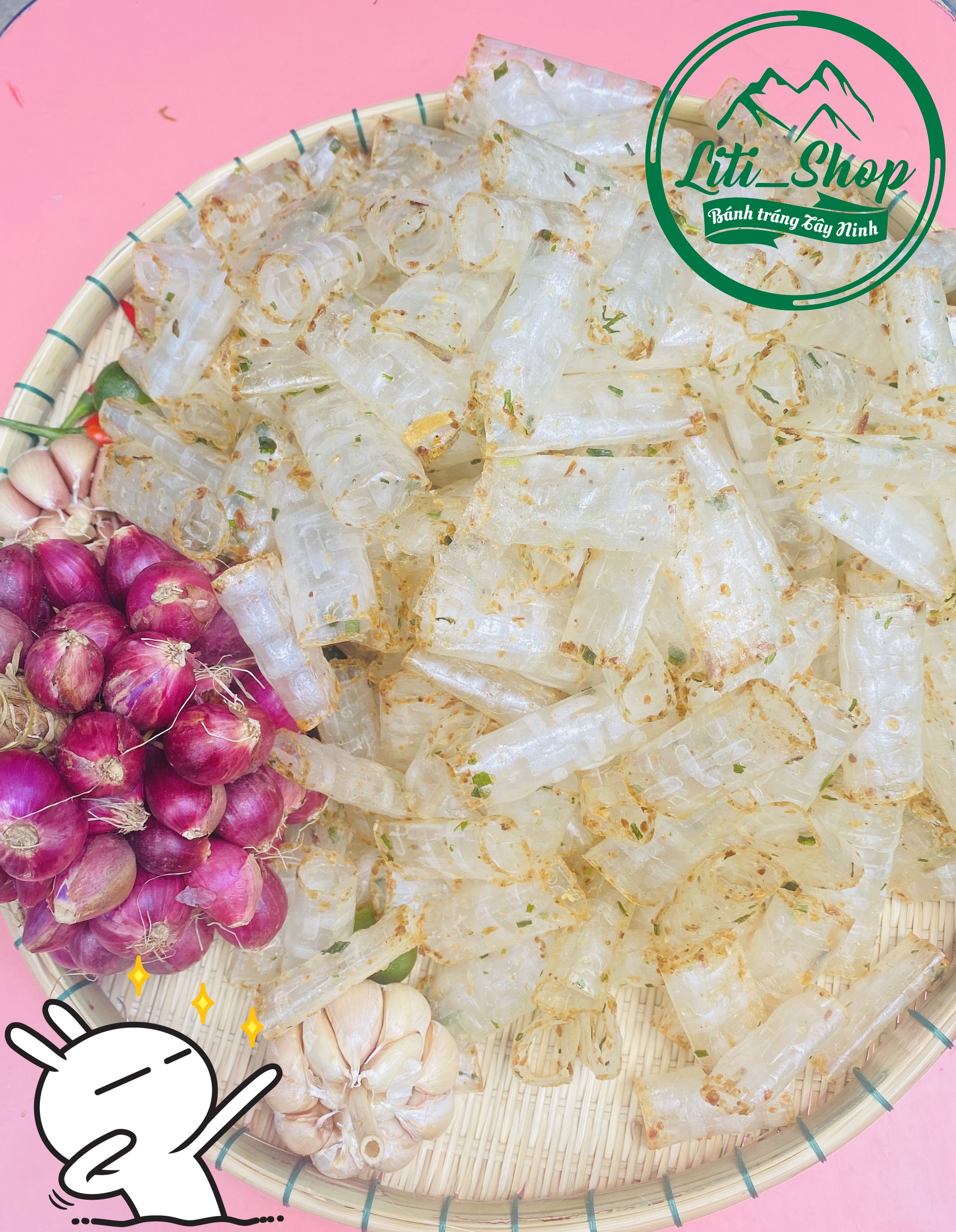 Bánh tráng Cuộn Dầu hành 500Gr