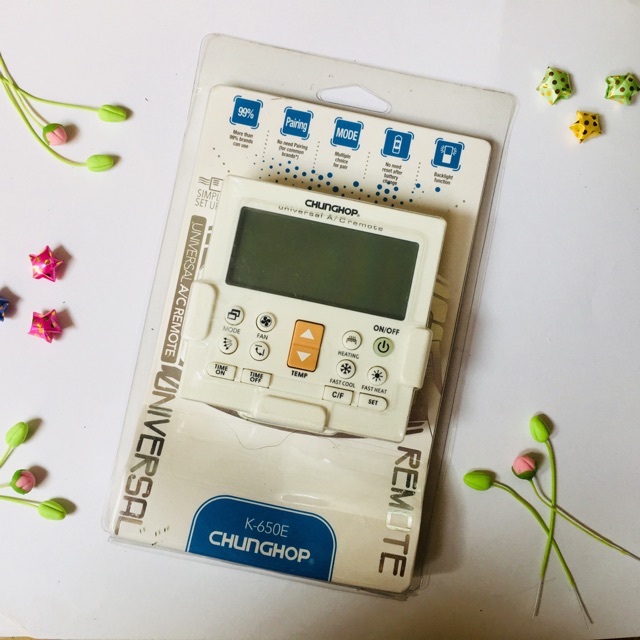 Remote điều khiển điều hòa máy lạnh đa năng chunghop k-650e
