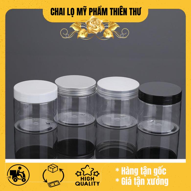 Hủ nhựa pet 100g/200g/250g đựng kem, chiết mỹ phẩm