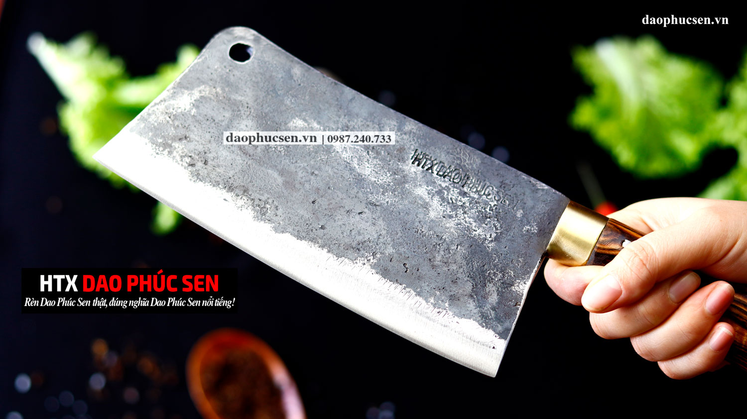 Dao phúc sen chặt gà vịt băm thịt đa năng nhíp xe NGa N09D