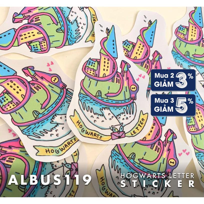 Bộ sticker dán về trường Hogwarts Harry Potter [HÀNG THIẾT KẾ] l Hình dán Hogwarts Letter l - Zip A1
