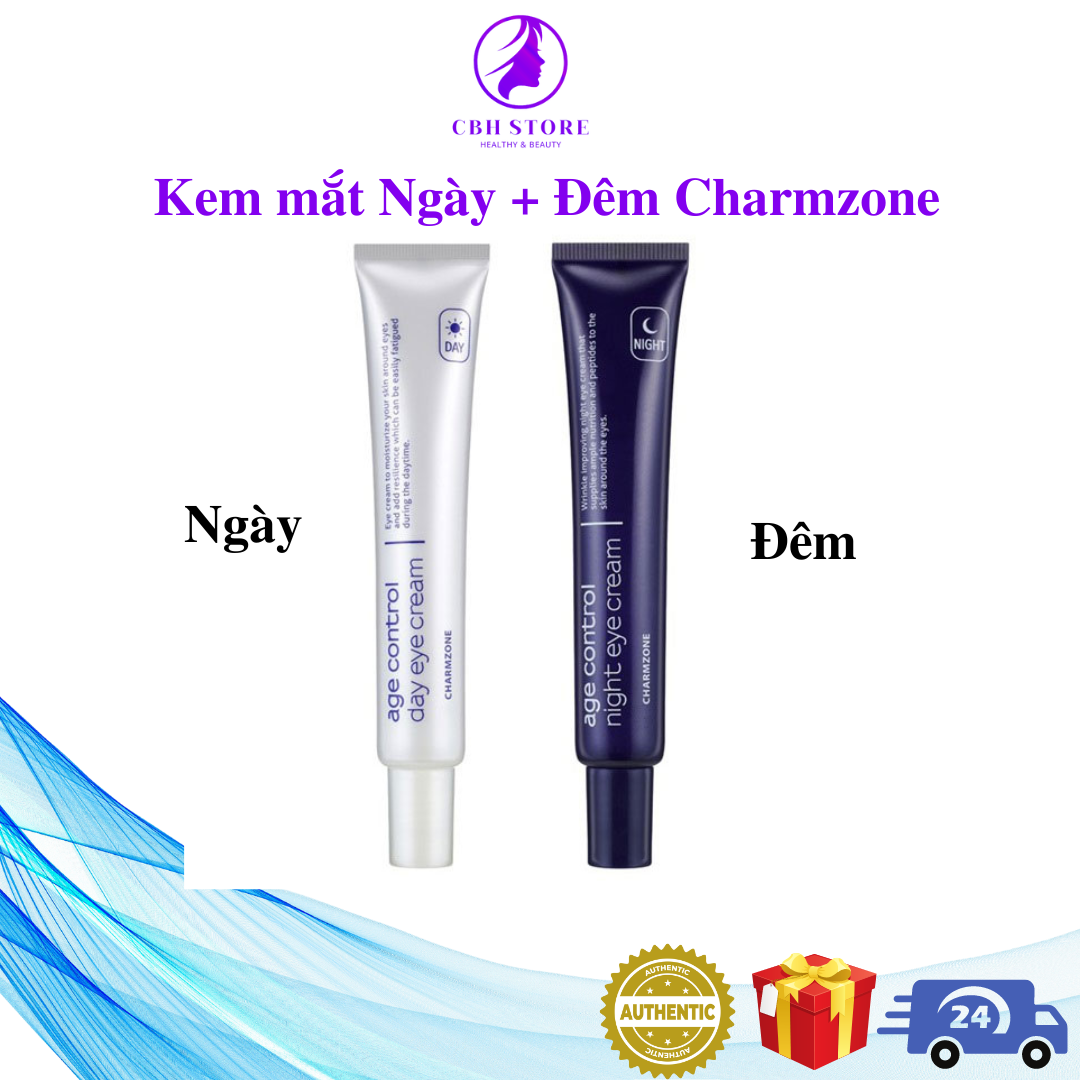 Set kem mắt Ngày + Đêm Charmzone chuẩn Hàn
