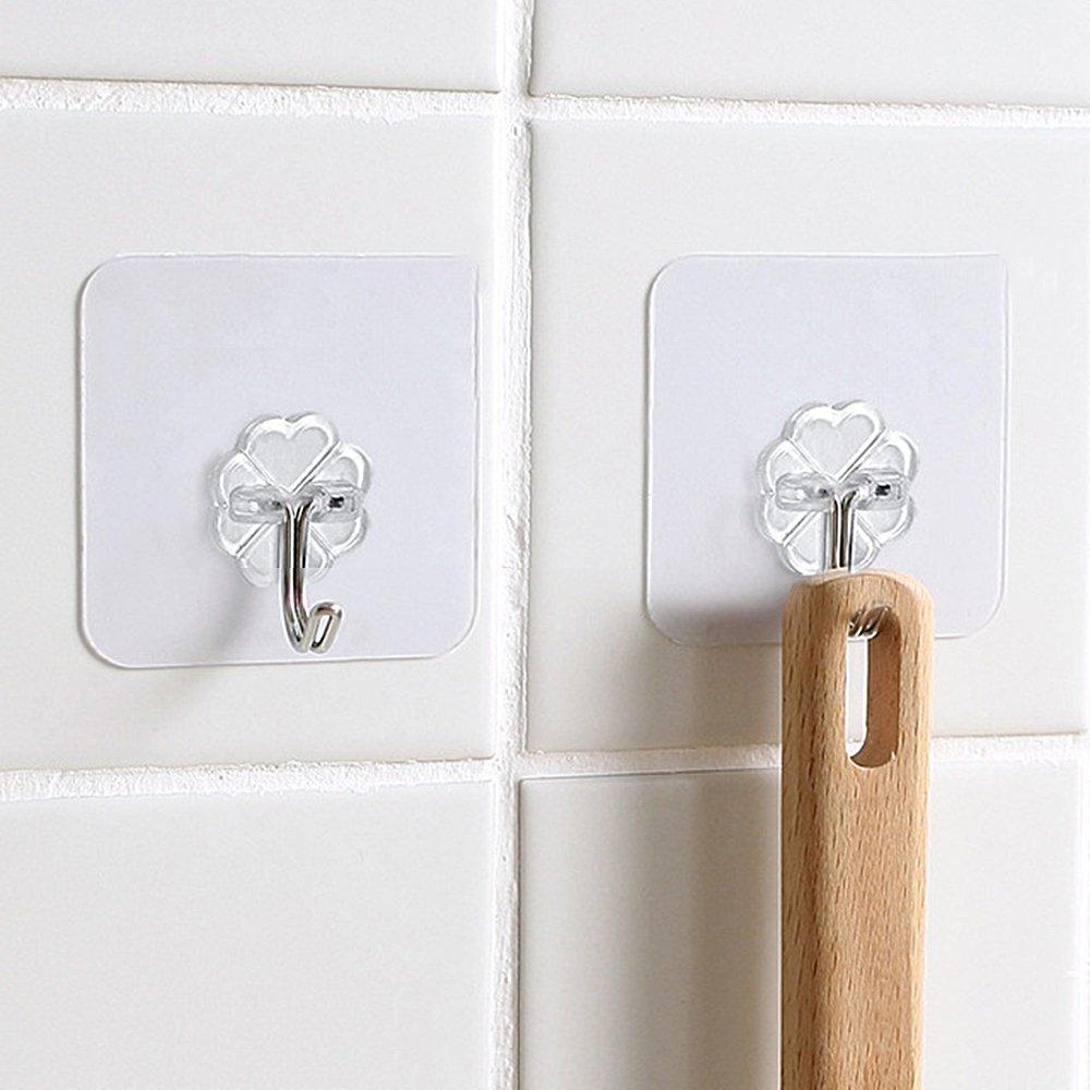 COMBO 20 móc nhựa dán tường chịu lực trong suốt