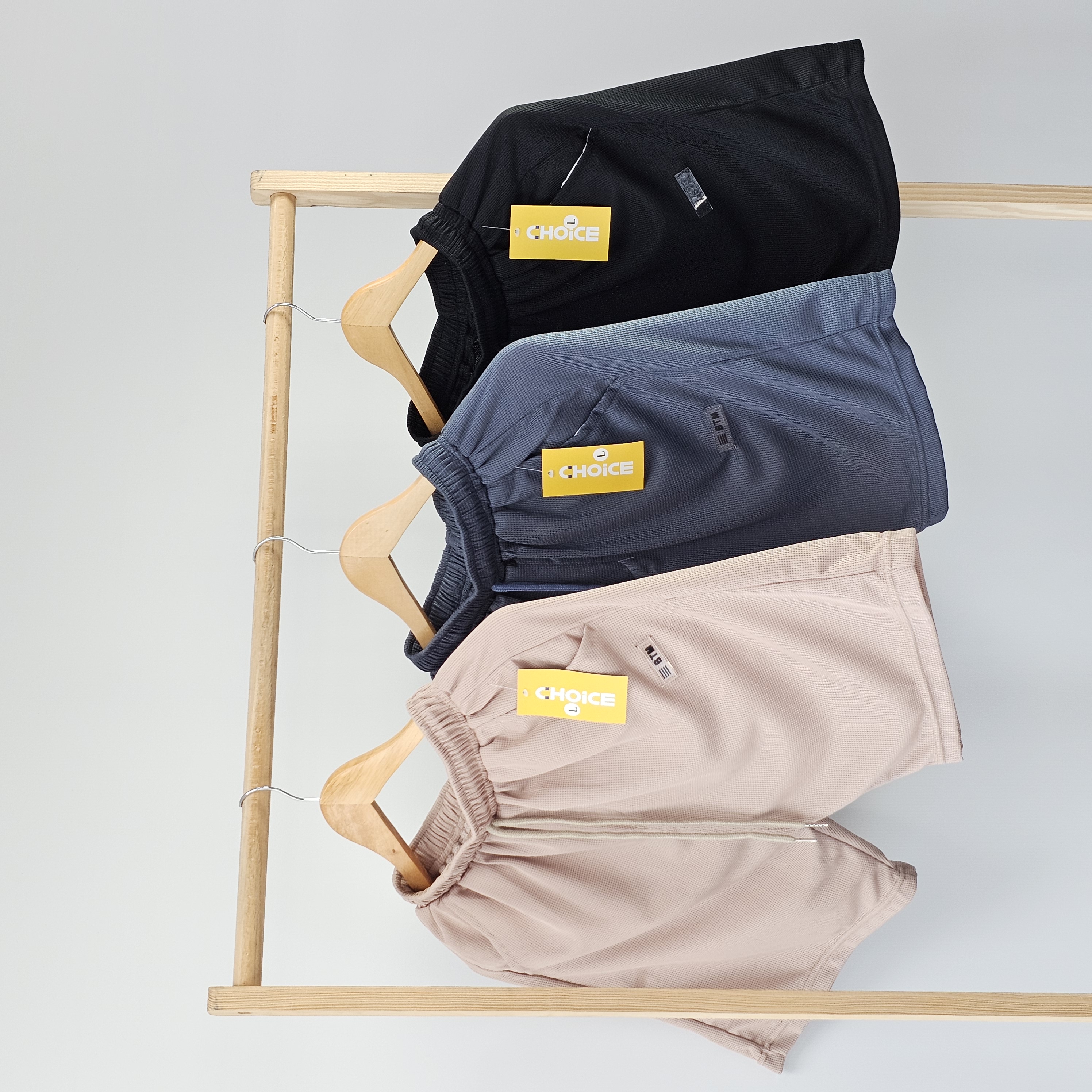 [Choice Label] Quần short đùi nam nữ - màu trơn, chất tổ ong cao cấp thoáng mát