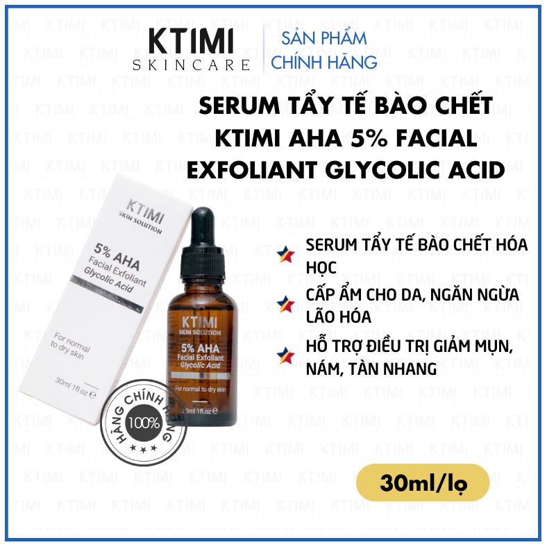 Ktimi - tẩy tế bào chết aha 5% acid glycolic