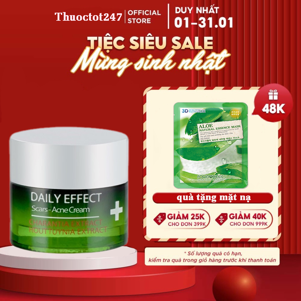 Kem chấm mụn chiết xuất khổ qua rừng và rau diếp cá daily effect 10gr