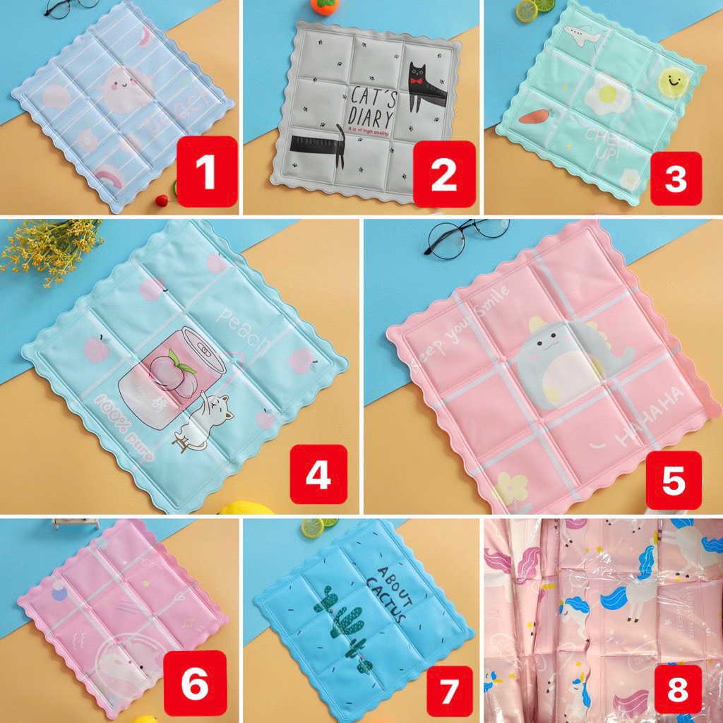 Đệm mát gel cho chó mèo - thảm mát cho thú cưng 37*37cm