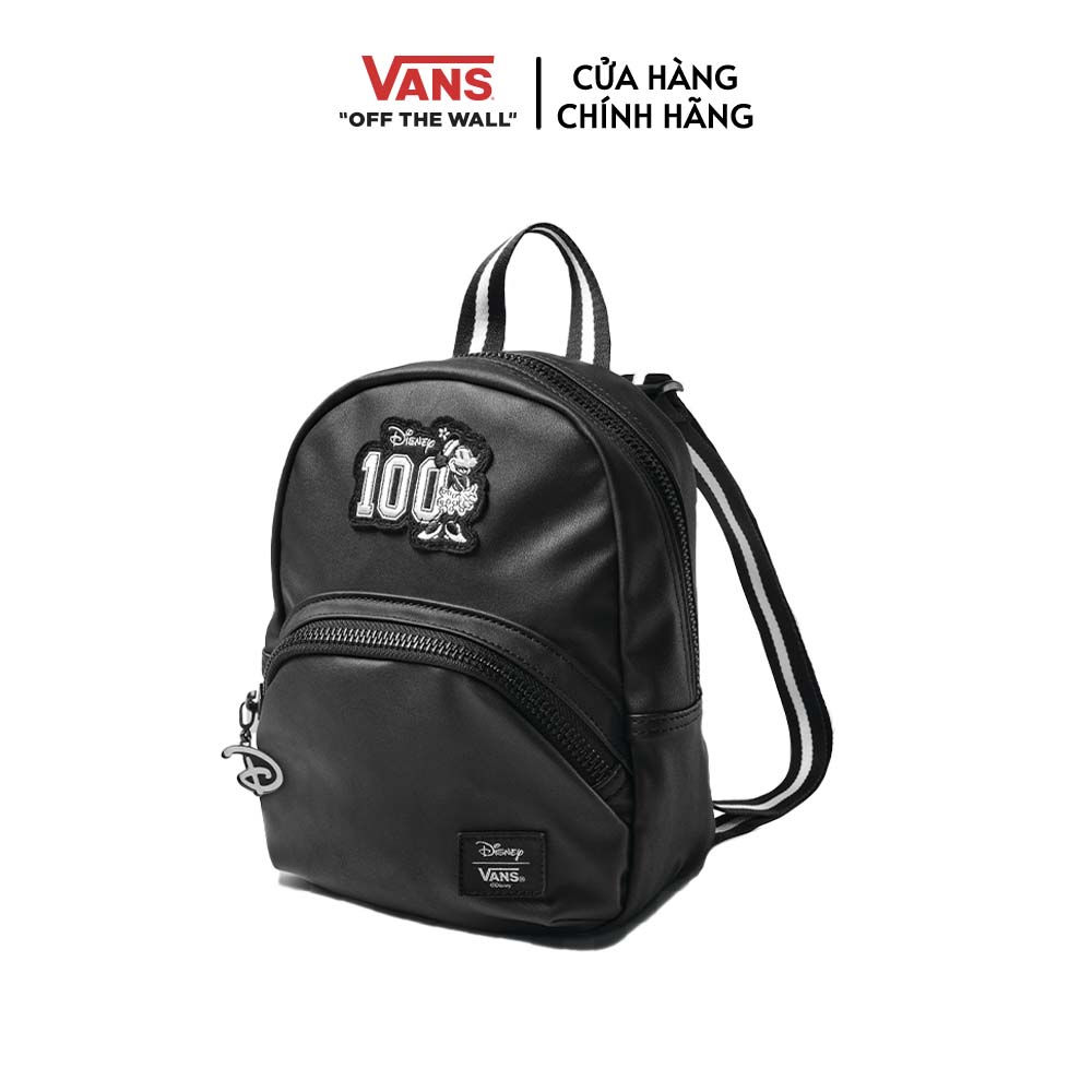 Balo vans minnie 100 mini backpack vans x disney vn000fzhblk